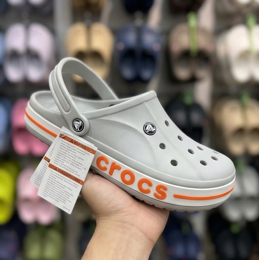 Crocs Bayaband clogs (Cream-Red)